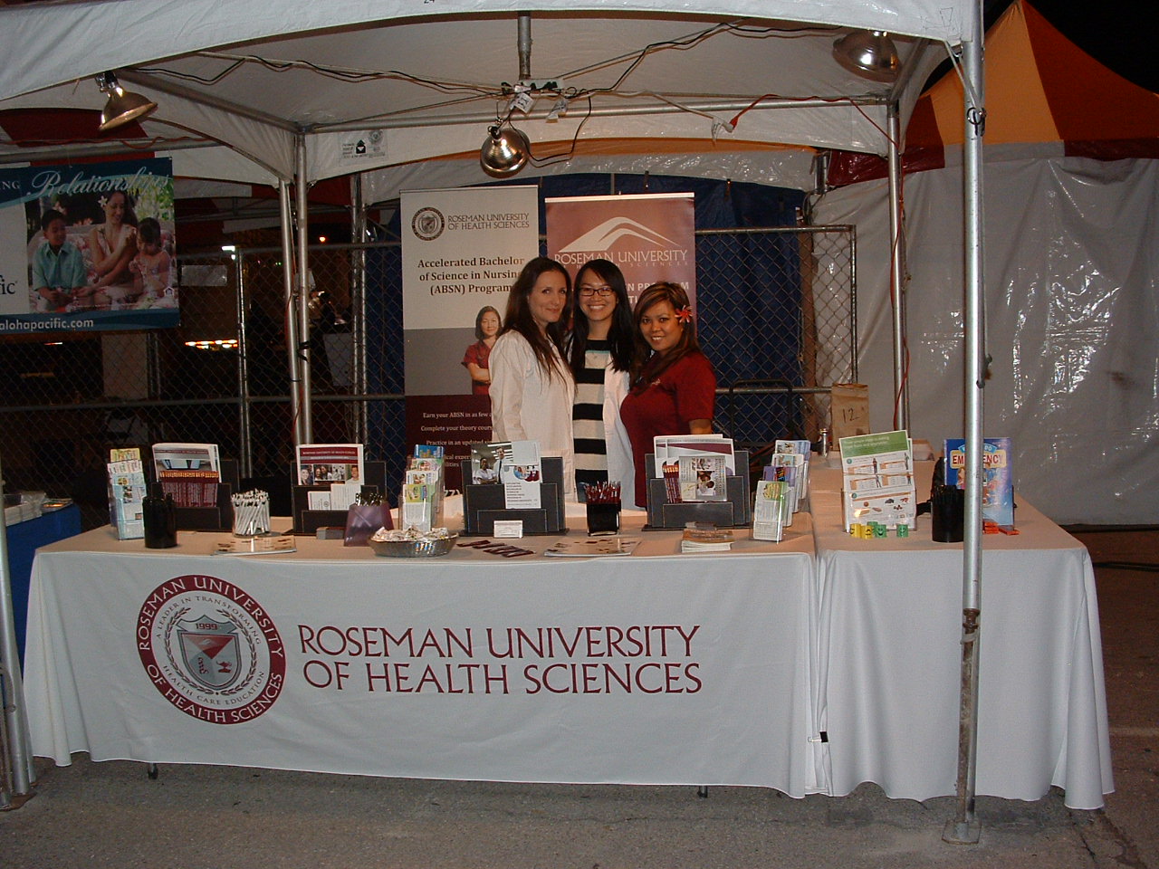 Roseman University of Health Sciences booth
